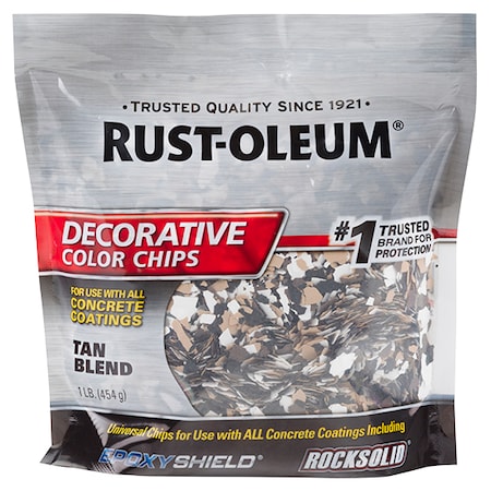 Rust-Oleum 1 Lb Tan Blend EpoxyShield Decorative Color Chips 312447